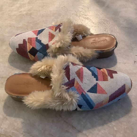 Fur Lined Blanket Loafers - Picture 2 of 5